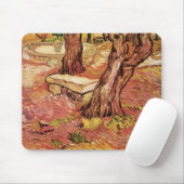 Van Gogh Stone Bench im Garten, St Paul Hospital Mousepad (Mit Mouse)