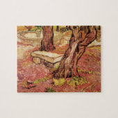 Van Gogh Stone Bench im Garten, St Paul Hospital Puzzle (Horizontal)