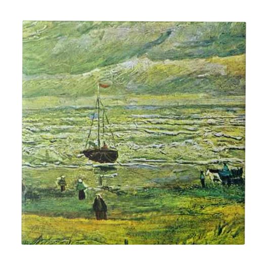 Van Gogh - Strände von Scheveningen, Fliese (Vorderseite)
