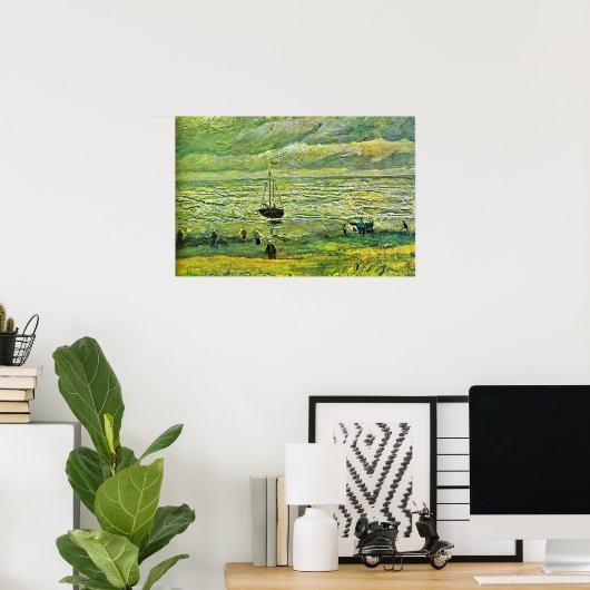 Van Gogh - Strände von Scheveningen, Poster (Heimbüro)