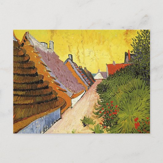 Van Gogh - Straße in Saintes-Maries, Postkarte (Vorderseite)