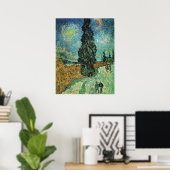 VAN GOGH - STRASSE MIT CYPRESS UND STAR POSTER (Heimbüro)