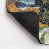Van Gogh - Straße mit Fahrrädern Mousepad (Ecke)