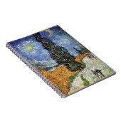 Van Gogh - Straße mit Fahrrädern Notizblock (Rechte Seite)