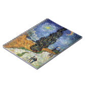 Van Gogh - Straße mit Fahrrädern Notizblock (Linke Seite)
