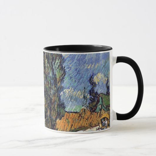 Van Gogh - Straße mit Fahrrädern Tasse (Rechts)