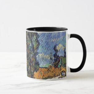 Van Gogh - Straße mit Zypressen Tasse