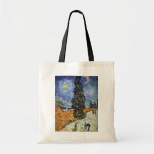 Van Gogh - Straße mit Zypressen Tragetasche