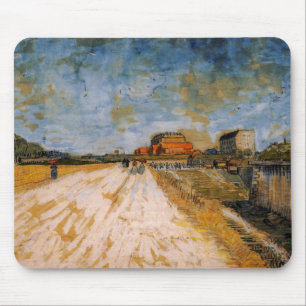 Van Gogh Straße neben den Pariser Stadtmauern Mousepad