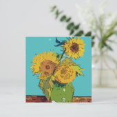 Van Gogh Style Abstrakte Sonnenblumen (Stehend Vorderseite)