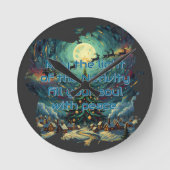Van Gogh Style Acrylic Wall Clock Runde Wanduhr (Vorderseite)