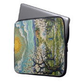 Van Gogh Style Almond Orchard Sunlit Blossom  Laptopschutzhülle (Vorderseite Links)