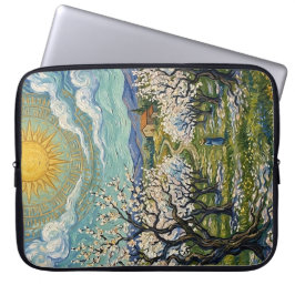 Van Gogh Style Almond Orchard Sunlit Blossom  Laptopschutzhülle