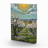Van Gogh Style Almond Orchard Sunlit Spring  Fotoblock (Rechts)