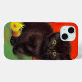 Van Gogh Style Black Cat Case-Mate iPhone Hülle (Rückseite (Horizontal))