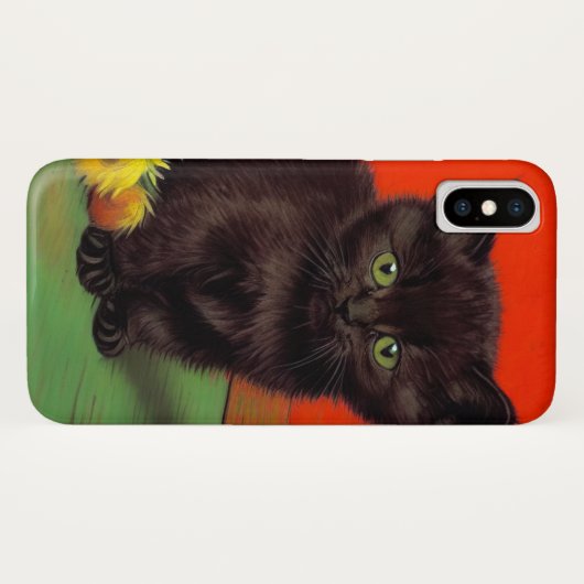 Van Gogh Style Black Cat Case-Mate iPhone Hülle (Rückseite (Horizontal))