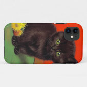 Van Gogh Style Black Cat Case-Mate iPhone Hülle (Rückseite (Horizontal))