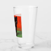 Van Gogh Style Black Cat Glas (Links)