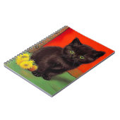 Van Gogh Style Black Cat Notizblock (Linke Seite)