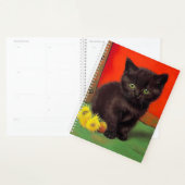Van Gogh Style Black Cat Planer (Anzeige)
