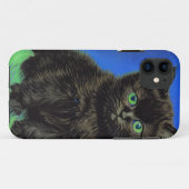 Van Gogh Style Black Kitten Case-Mate iPhone Hülle (Rückseite (Horizontal))
