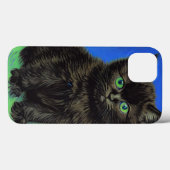Van Gogh Style Black Kitten Case-Mate iPhone Hülle (Rückseite (Horizontal))