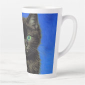 Van Gogh Style Black Kitten Milchtasse (Rechts)