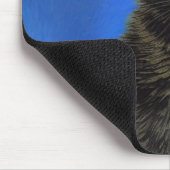 Van Gogh Style Black Kitten Mousepad (Ecke)