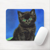 Van Gogh Style Black Kitten Mousepad (Mit Mouse)