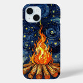 Van Gogh Style Campfire Case-Mate iPhone Hülle (Rückseite)