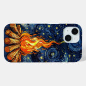 Van Gogh Style Campfire Case-Mate iPhone Hülle (Rückseite (Horizontal))