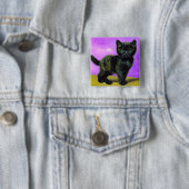 Van Gogh Style Cat Button (Beispiel)