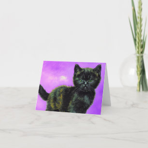 Van Gogh Style Cat Einladung
