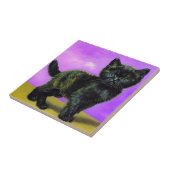 Van Gogh Style Cat Fliese (Seite)