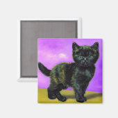 Van Gogh Style Cat Magnet (Vorderseite/Rückseite)