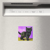 Van Gogh Style Cat Magnet (In Situ (Geschirrspüler))