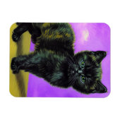 Van Gogh Style Cat Magnet (Horizontal)