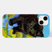 Van Gogh Style Cat mit Sonnenblumen Case-Mate iPhone Hülle (Rückseite (Horizontal))