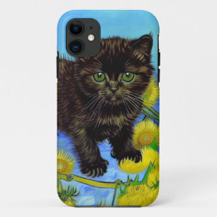 Van Gogh Style Cat mit Sonnenblumen Case-Mate iPhone Hülle
