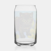 Van Gogh Style Cat mit Sonnenblumen Dosenglas (Rückseite)