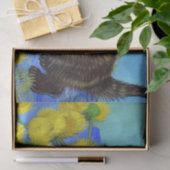 Van Gogh Style Cat mit Sonnenblumen Seidenpapier (Geschenk)
