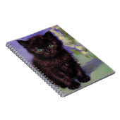 Van Gogh Style Cat mit weißen Blume Notizblock (Rechte Seite)
