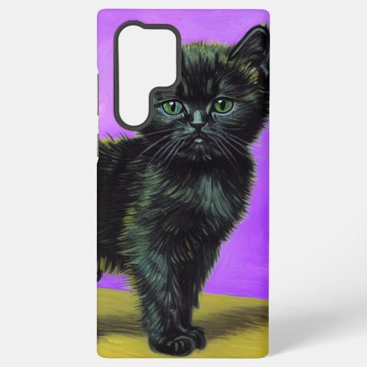 Van Gogh Style Cat Samsung Galaxy Hülle (Rückseite)