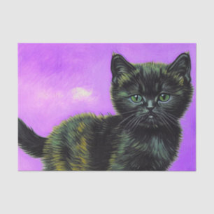 Van Gogh Style Cat Seidenpapier