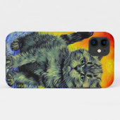 Van Gogh Style Cat Sunset Beach Case-Mate iPhone Hülle (Rückseite (Horizontal))