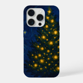 Van Gogh-style Christmas Tree Phone Case - iPhone 15 Pro Hülle