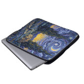 Van Gogh Style Cypress Dusk Midnight Moon Vertical Laptopschutzhülle (Vorne Knopf)