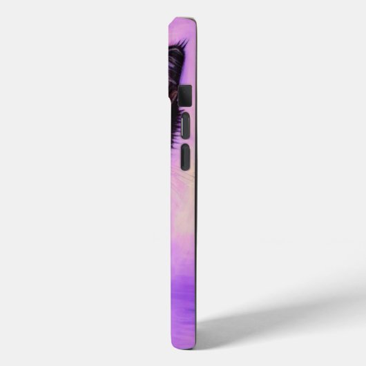 Van Gogh Style Lila Cat Case-Mate iPhone Hülle (Rückseite / Links)