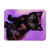 Van Gogh Style Lila Cat Magnet (Horizontal)