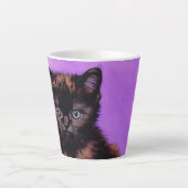 Van Gogh Style Lila Cat Milchtasse (Vorderseite)